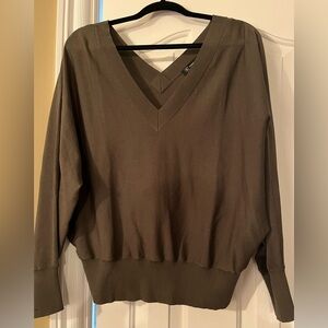 INC International Concepts Charcoal Knit Top